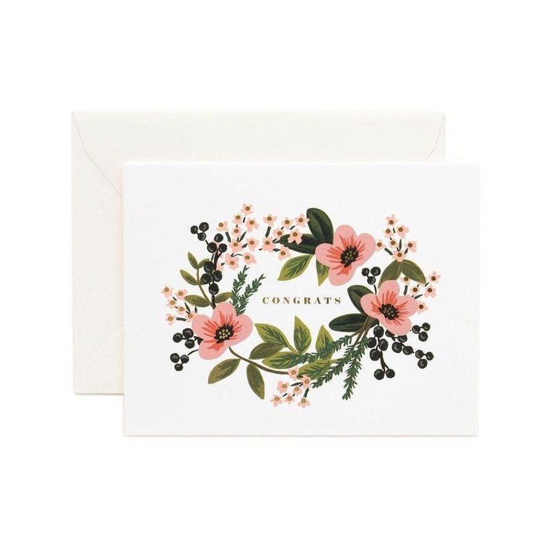 Rifle Paper Co - Single Card - Congrats Bouquet