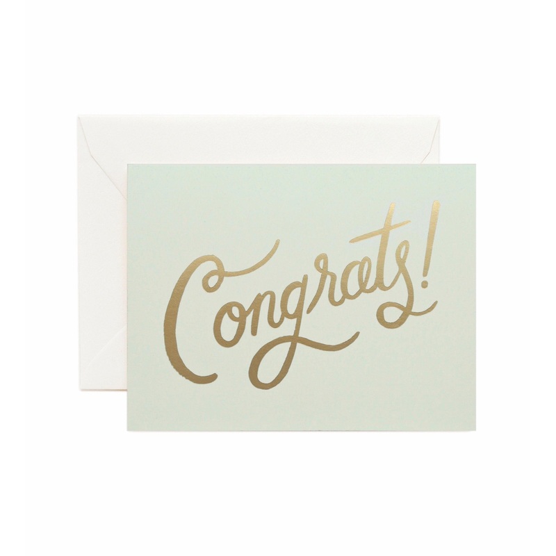Rifle Paper Co - Single Card - Timeless Congrats