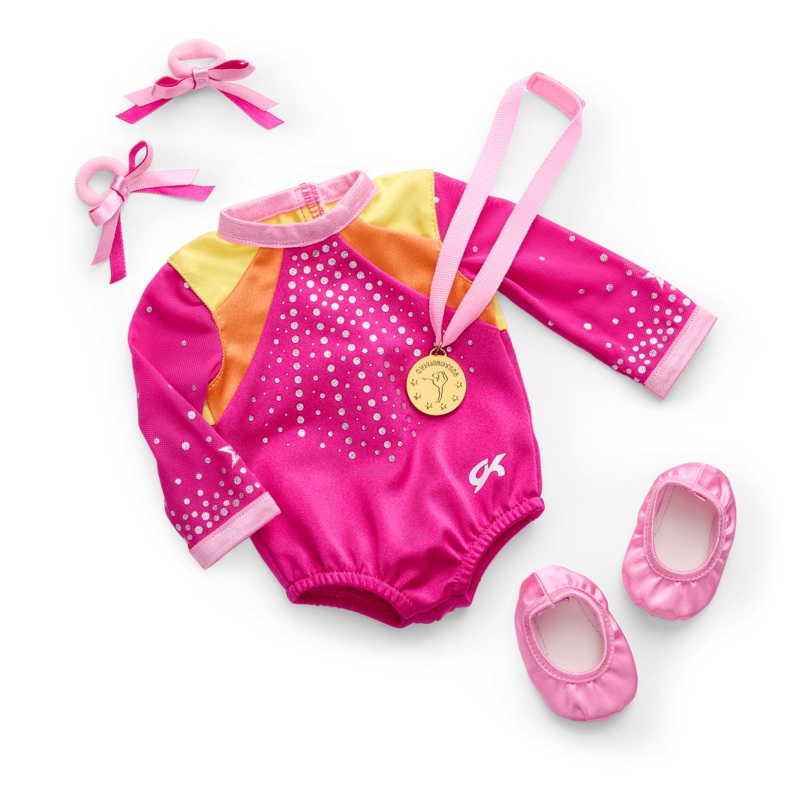 Lila's Gymnastics Competition Outfit for 18-inch Dolls (Girl of the Year 2024)