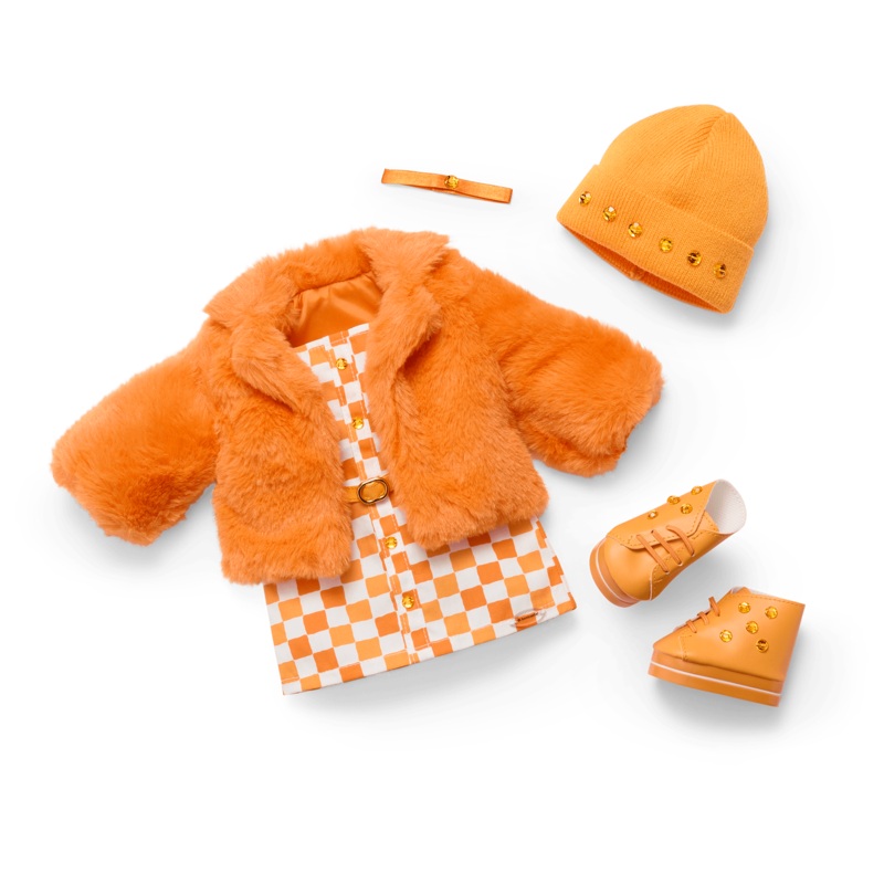 November Shimmering Citrine Outfit for 18-inch Dolls