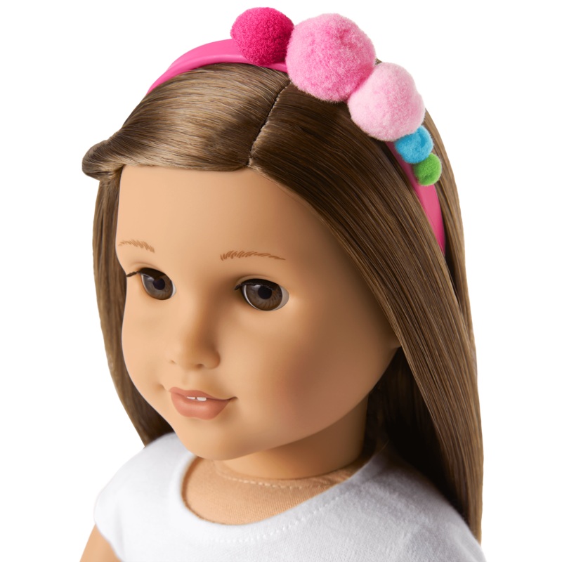 Plenty of Poms Headband for 18-inch Dolls