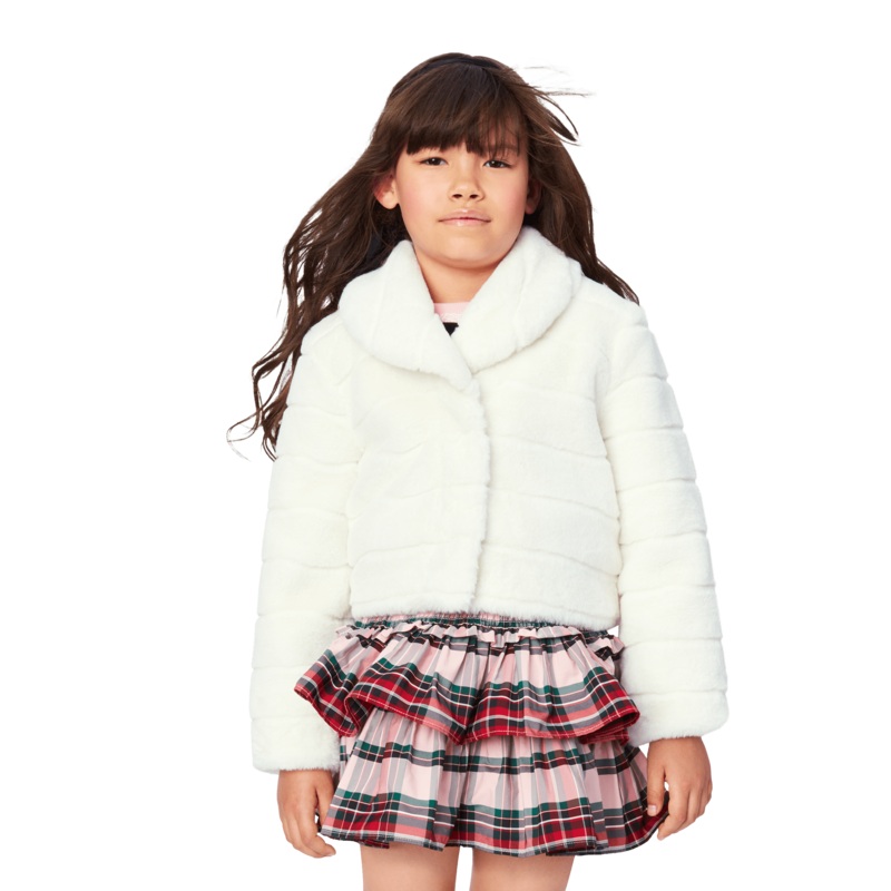 American Girl x Janie and Jack Winter-White Jacket for Girls