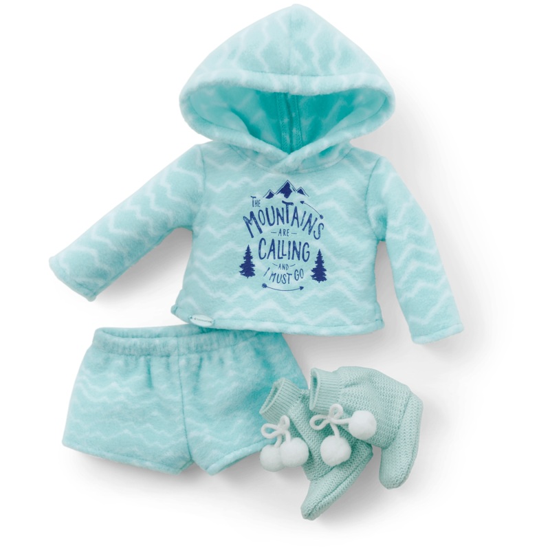 Corinnes Powder Blue Pajamas for 18-inch Dolls