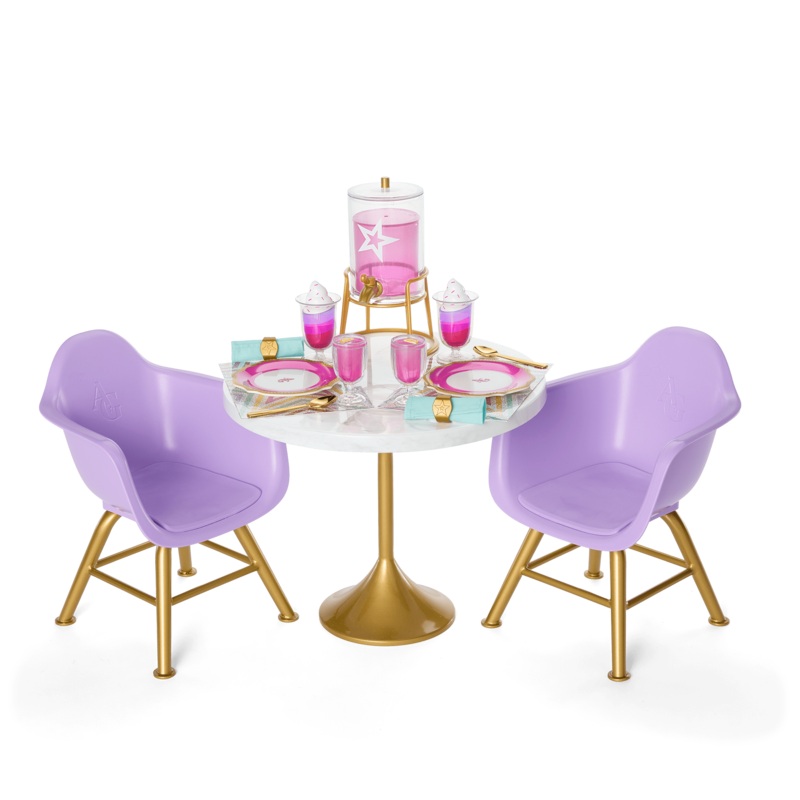 Kitchen Table for Two Set for 18-inch Dolls