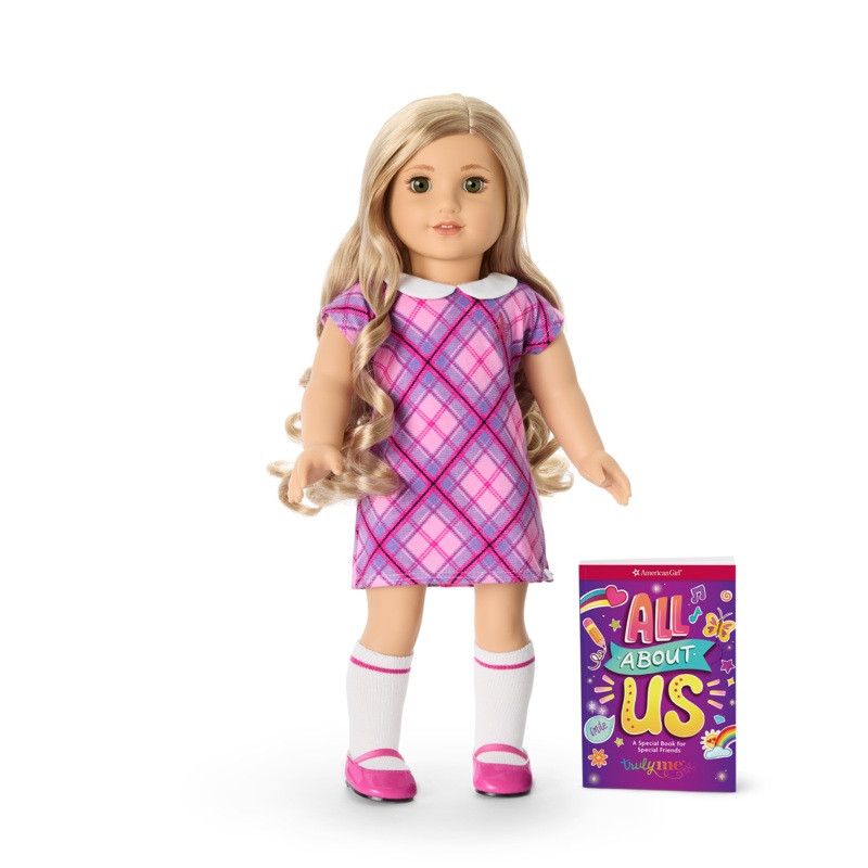 Truly Me 18-inch Doll #125 with long curly blonde hair