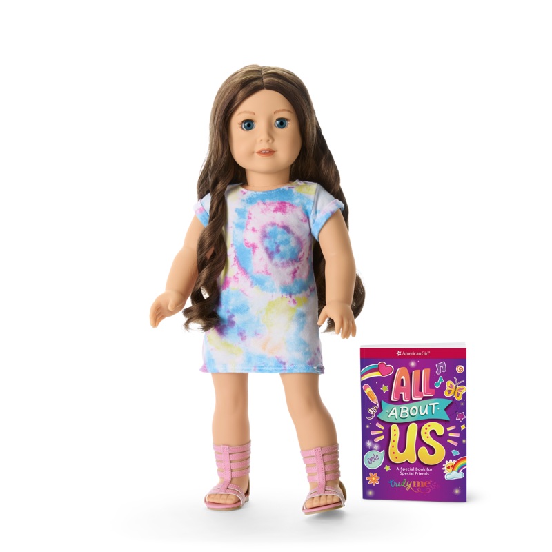 Truly Me 18-inch Doll #126 with long wavy brown hair