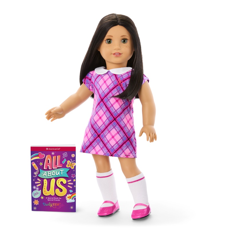 Truly Me 18-inch Doll #128 with long straight black-brown hair