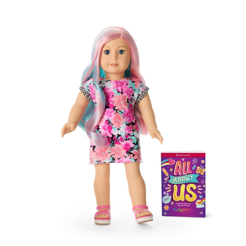 Truly Me 18-inch Doll #129 with pastel multicolor hair