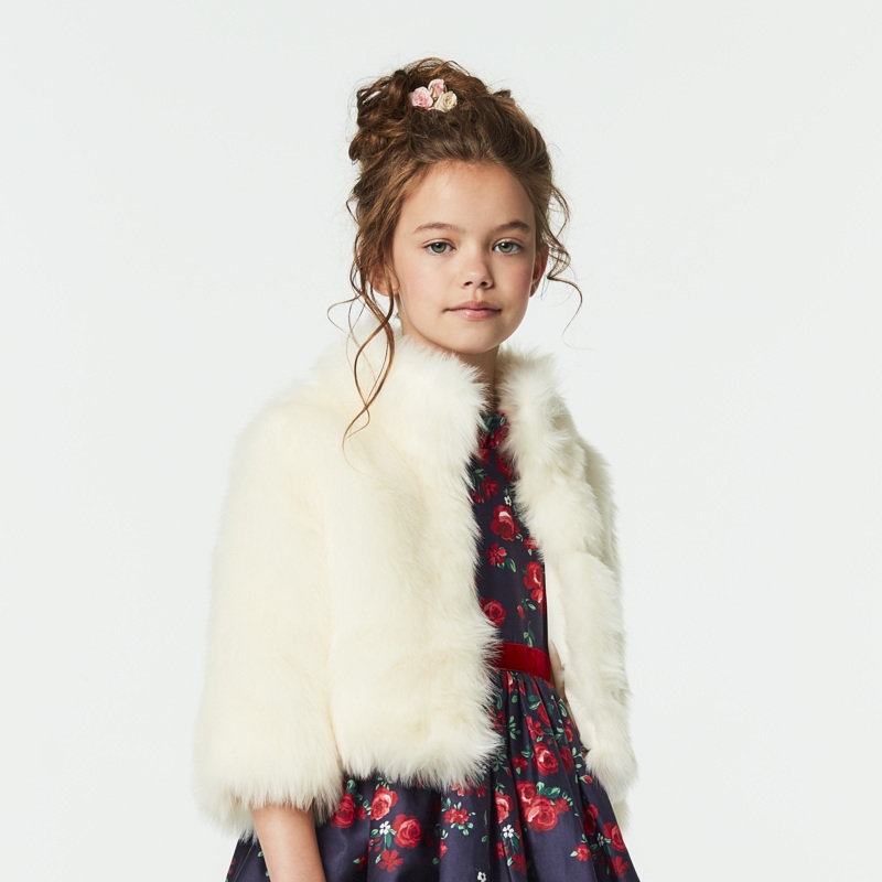 American Girl x Janie and Jack Soft as Snow Fur Jacket for Girls