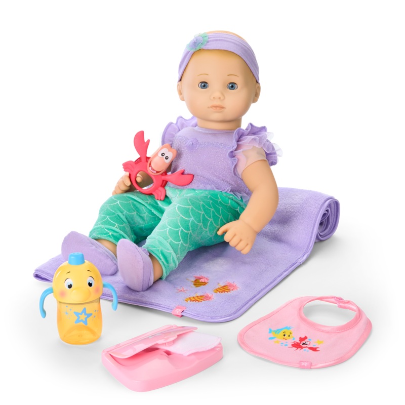 Disney Princess Ariel Cuddle & Care Set with Bitty Baby Doll by American Girl
