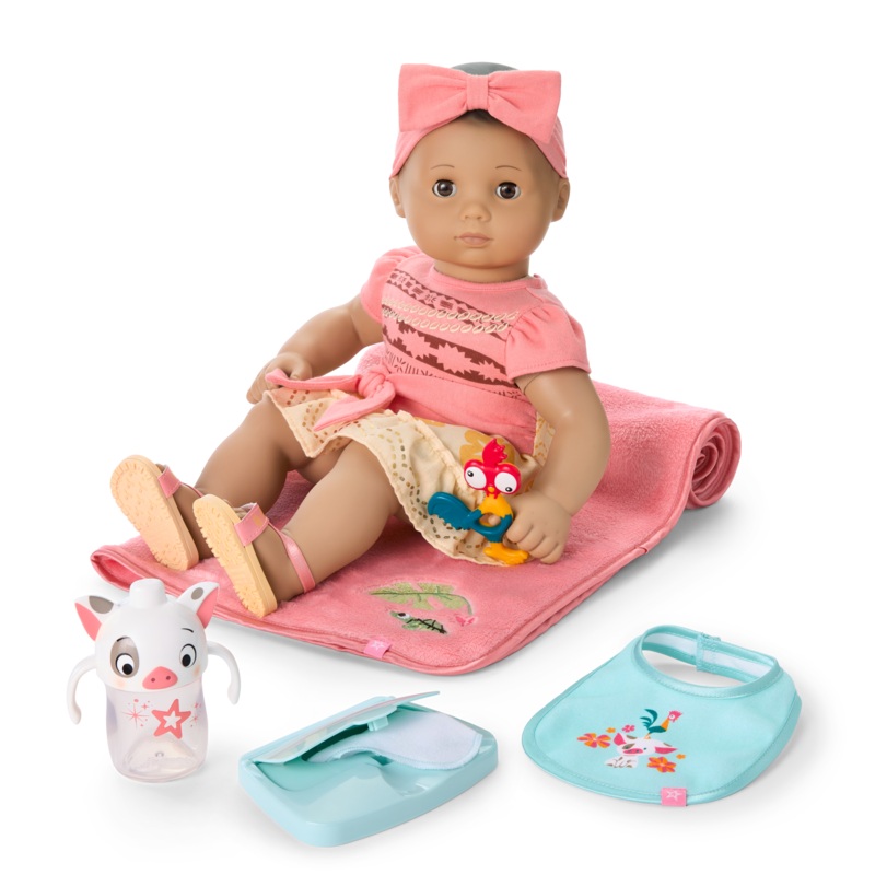 Disney Princess Moana Cuddle & Care Set with Bitty Baby Doll by American Girl