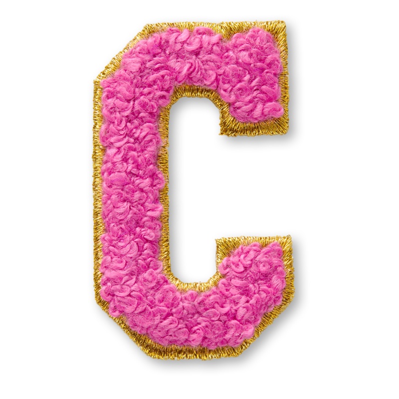 AG Letter C Stick-On Patch