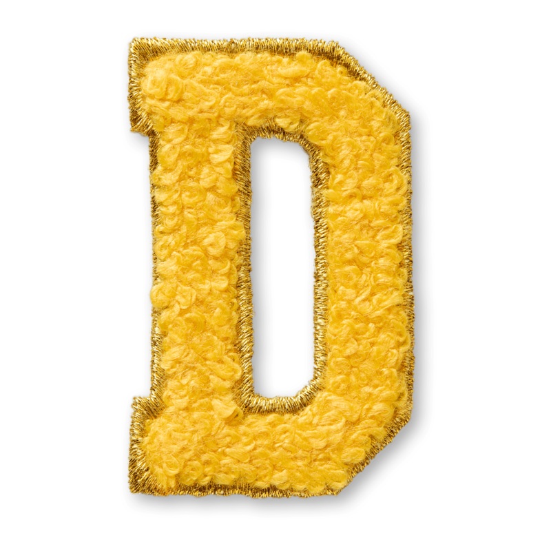 AG Letter D Stick-On Patch