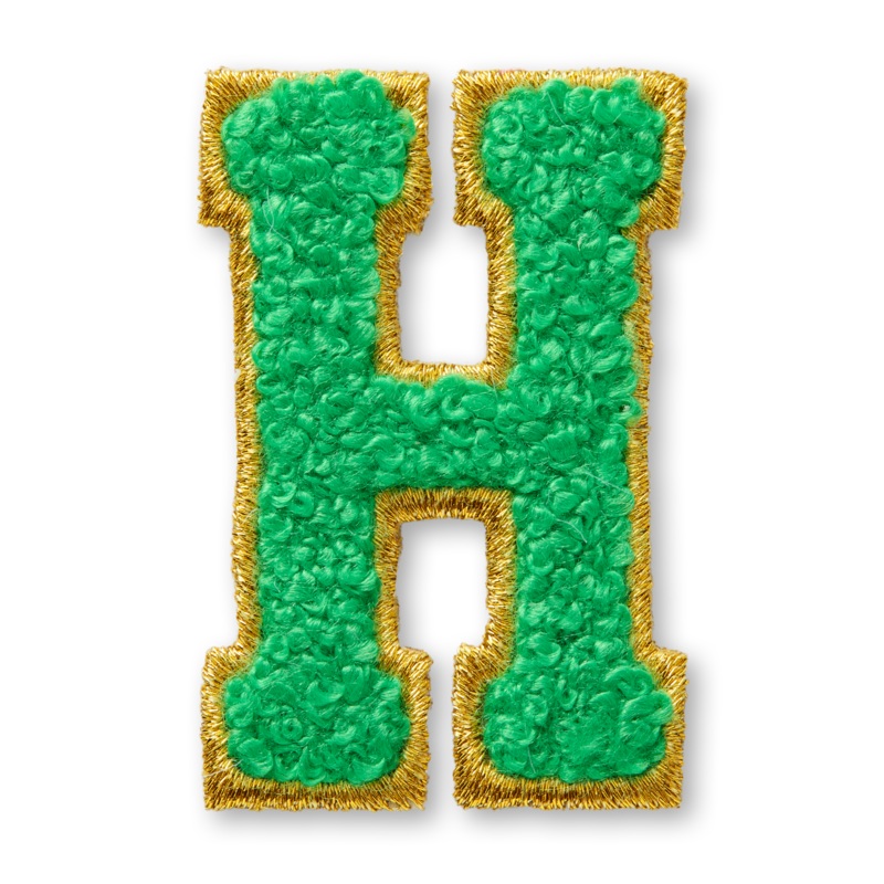 AG Letter H Stick-On Patch