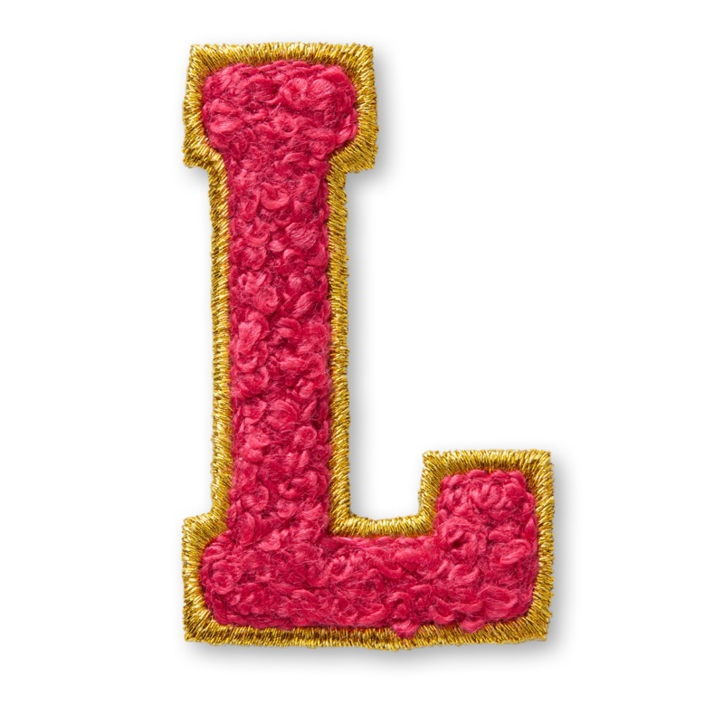 AG Letter L Stick-On Patch