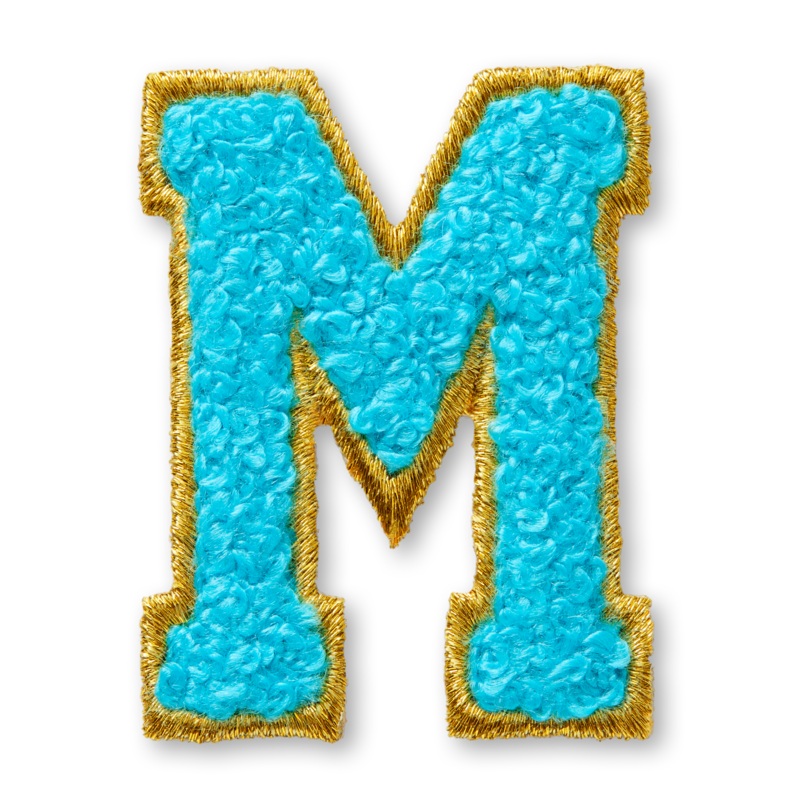 AG Letter M Stick-On Patch