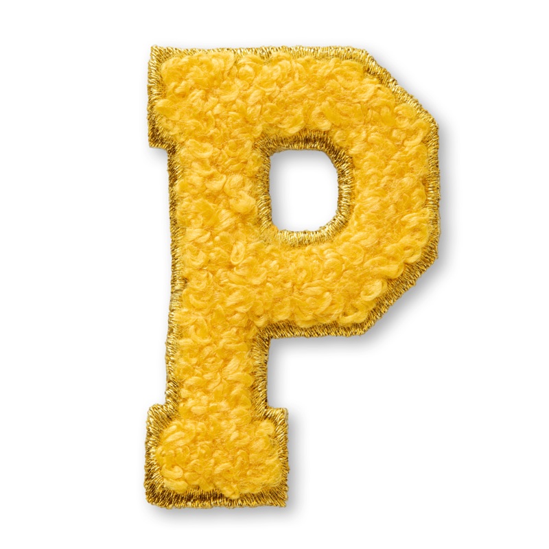AG Letter P Stick-On Patch