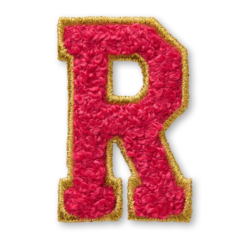 AG Letter R Stick-On Patch