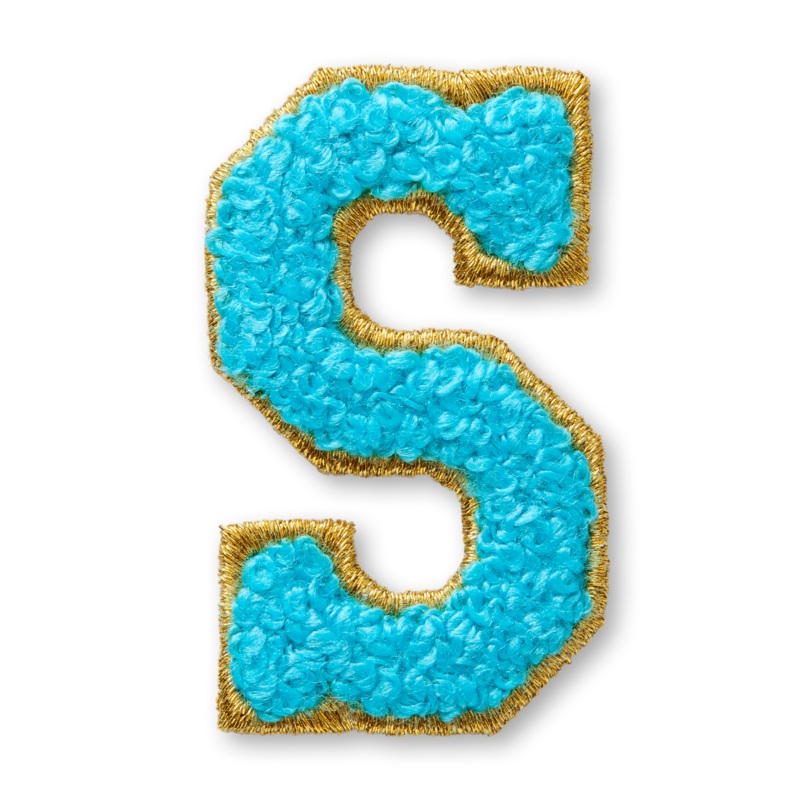 AG Letter S Stick-On Patch