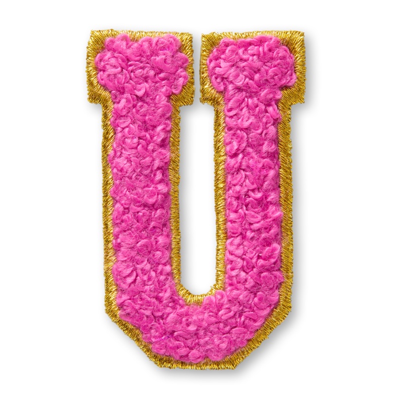AG Letter U Stick-On Patch