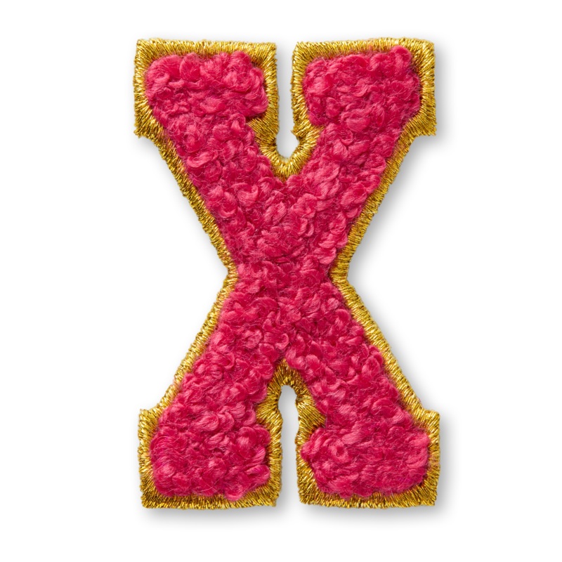 AG Letter X Stick-On Patch