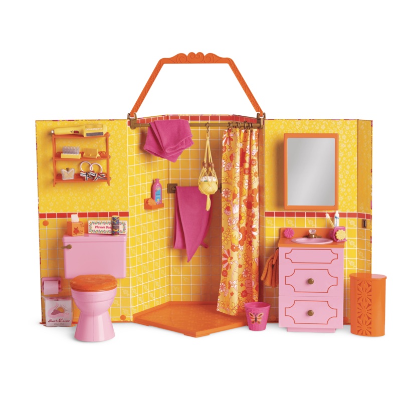 Julie's Groovy Bathroom for 18-inch Dolls (Historical Characters)