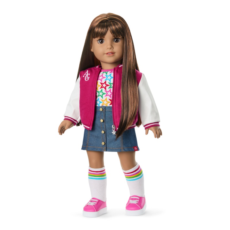 Truly Me 18-inch Doll #122 with straight dark-brown hair