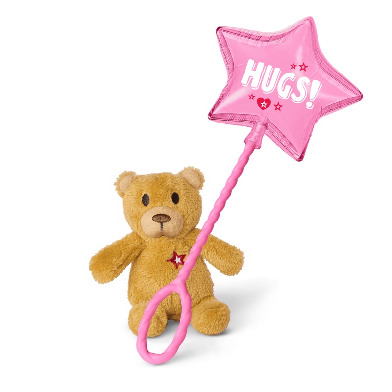 Hugs and Well Wishes Balloon & Bear for WellieWishers & Bitty Baby Dolls