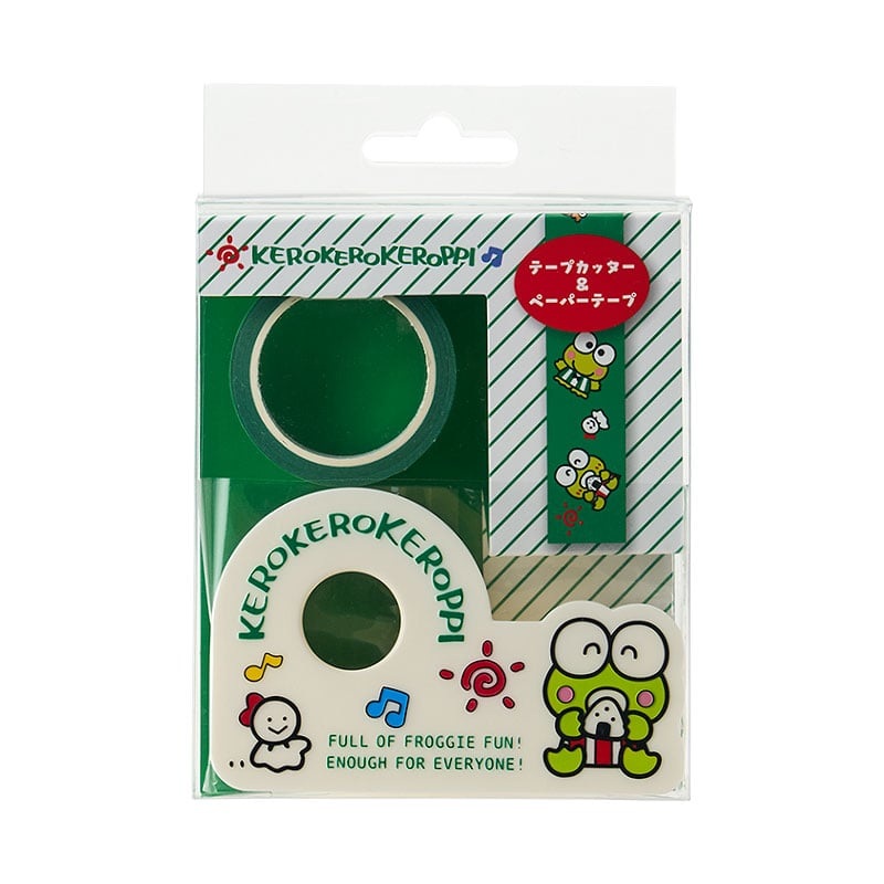 Keroppi Washi Tape and Dispenser Set (Sanrio Forever Series)