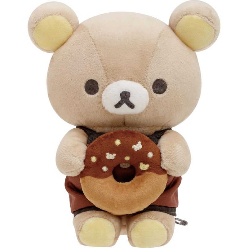 San-X Mo33501 Rilakkuma Home Cafe Donut Plush - Basic Rilakkuma Toy