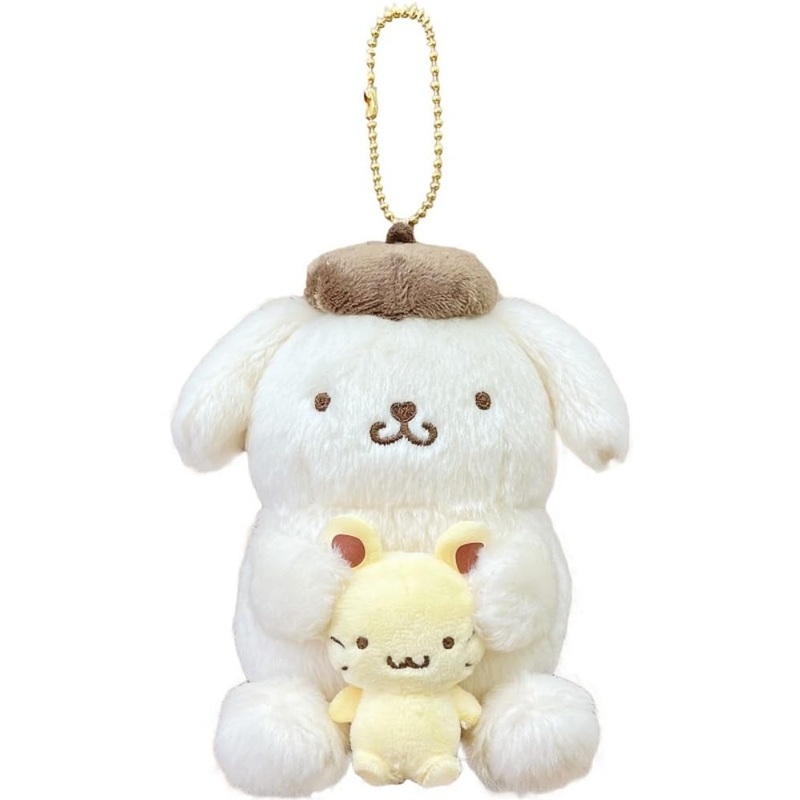 Sanrio Pair Mascot Pompompurin Soft Plush Figures by Nakajima Corporation