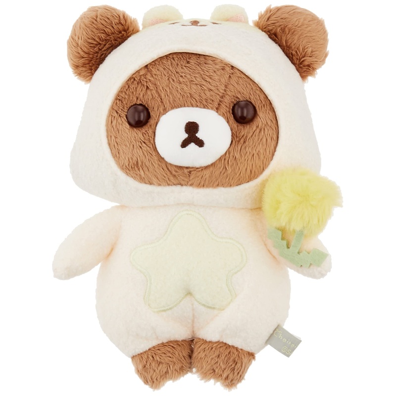 San-X Rilakkuma Chairoikoguma Plush Toy Mf45901 Soft and Cuddly