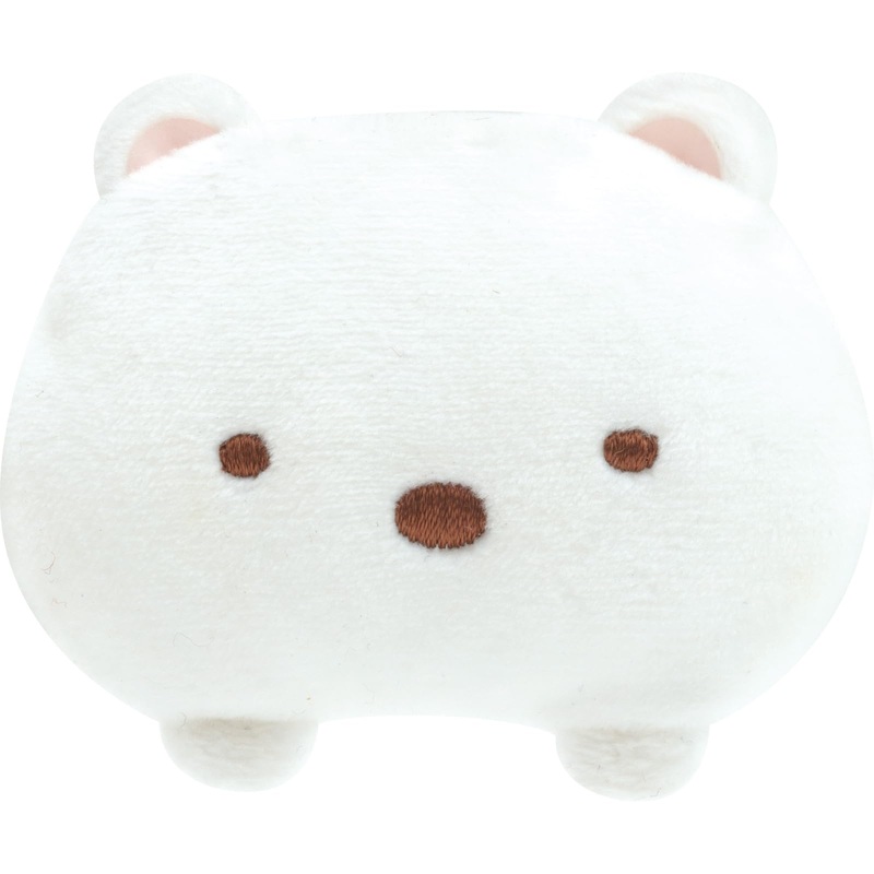 San-X Sumikko Gurashi Polar Bear Plush Badge - Cute Collectible Ab17301