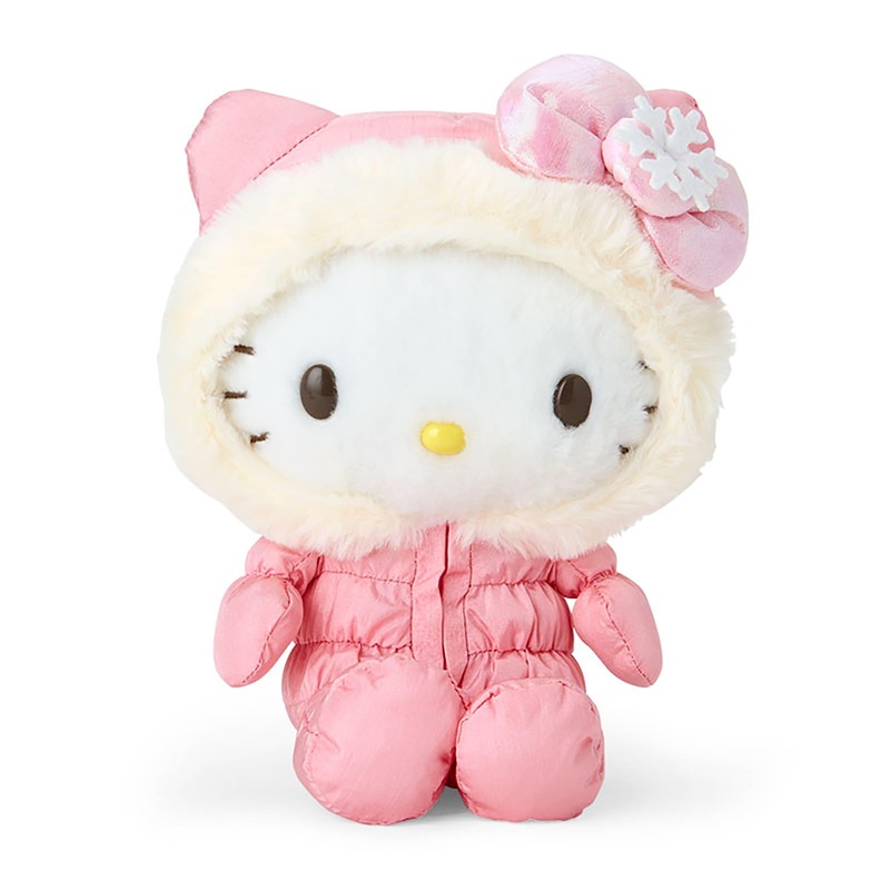 Sanrio Hello Kitty Fluffy Winter Plush Doll Japan Official Toy Gift