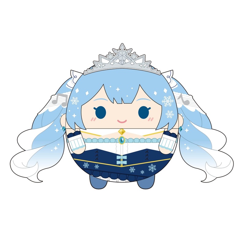 Max Limited Pc-22 Snow Miku Fuwakororin Plush Doll Big 2 C 2019 Edition