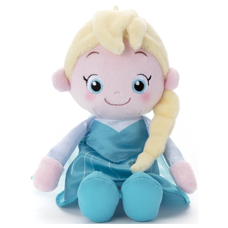 Takaratomy Arts Disney Elsa Washable Plush Bean 18cm Collectible Toy