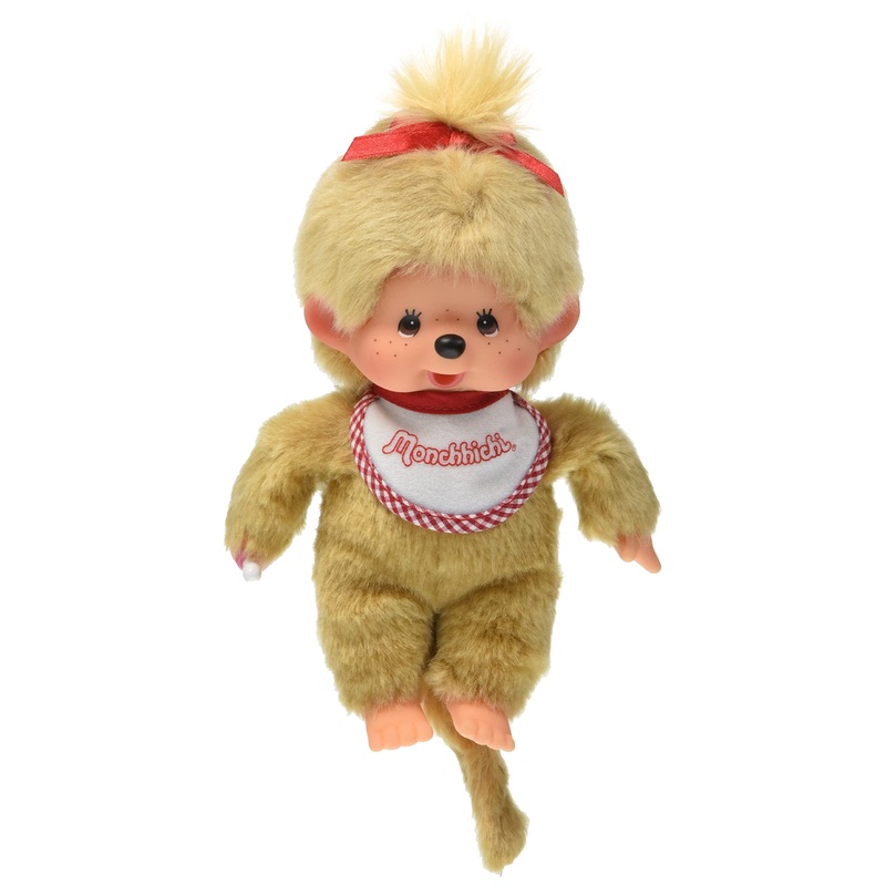 Sekiguchi Monchhichi Beige Girl Plush Toy Premium Standard S Size
