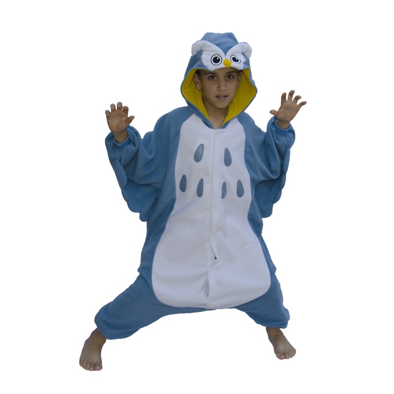 Sazac Fleece Kigurumi Owl 110cm 2723F