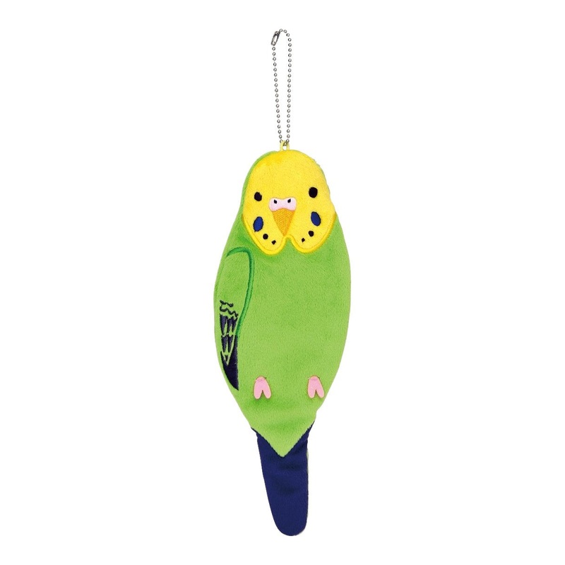 Sekiguchi Kotori Collection 24cm Green Budgie Pen Pouch
