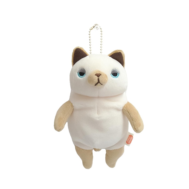 Shinada Global Mochi Neko Siamese Stuffed Cat 7x5x14cm Mone-0088S