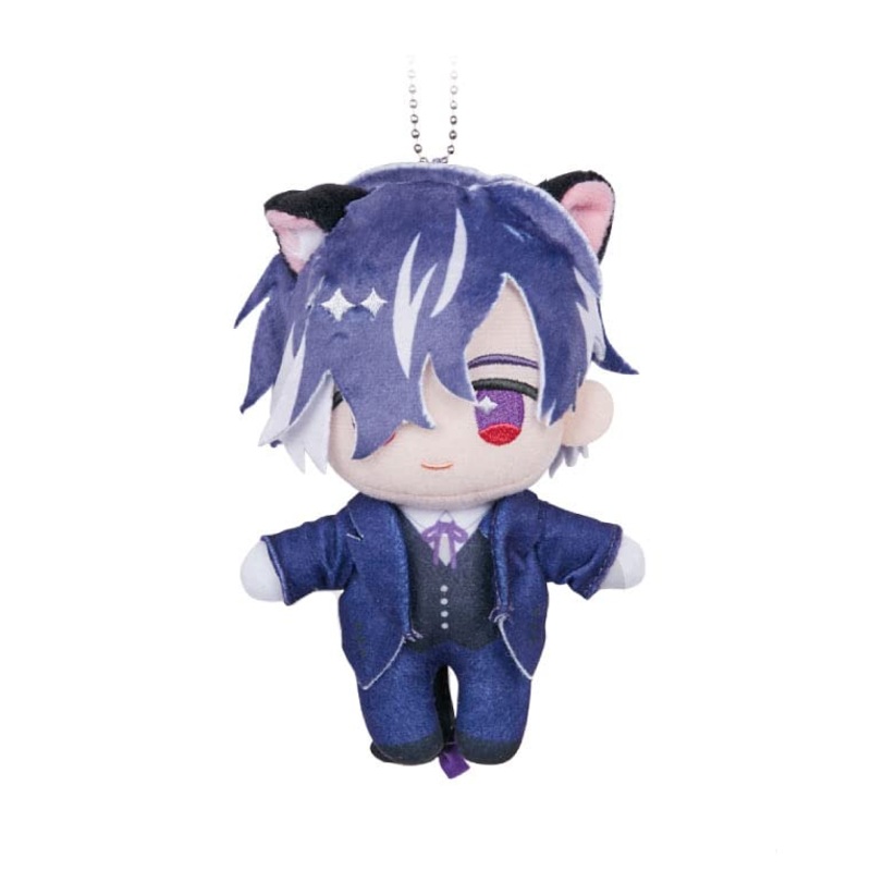 Obey Me! Belphegor Plush Mascot Kuroneko Shitsuji Kissa Eimo