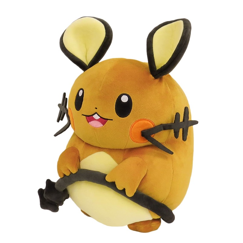 Sanei Boeki Pokemon Plush Miscellaneous Series Potehagu Cushion Dedenne Plush Height 36.5Cm Pz62