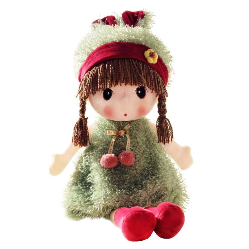 Hwd Stuffed Animal Plush Doll 40cm High Green Color Japan Stuffed Dolls