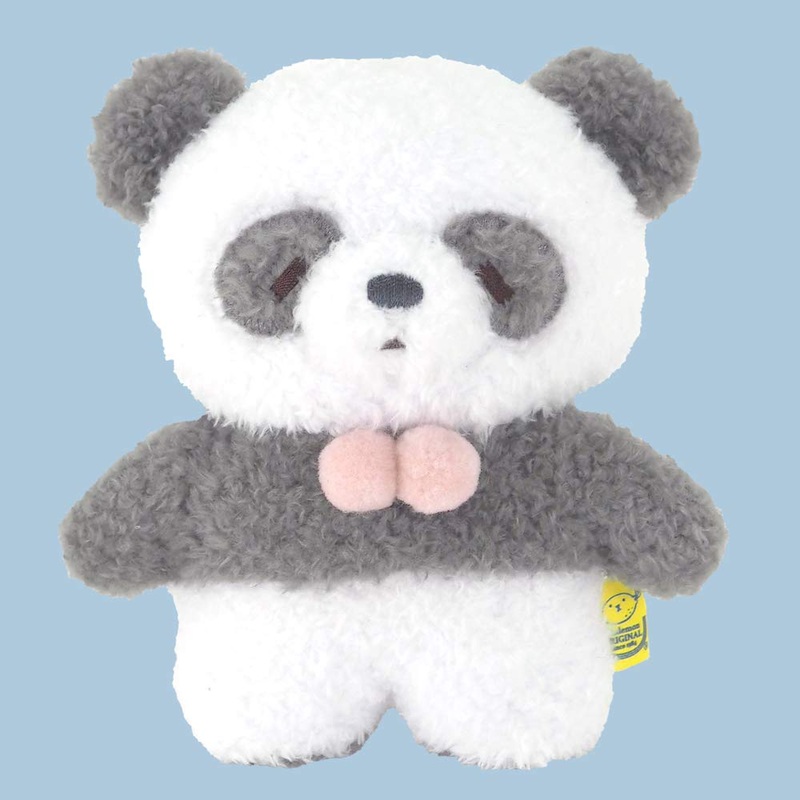 SUNLEMON Plush Doll Fluffy Tatton Panda Gray S