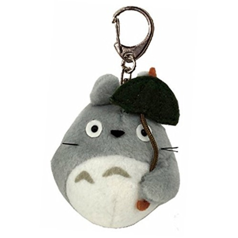 SUN ARROW Studio Ghibli My Neighbor Totoro Keyholder Plush Totoro W/ Umbrella