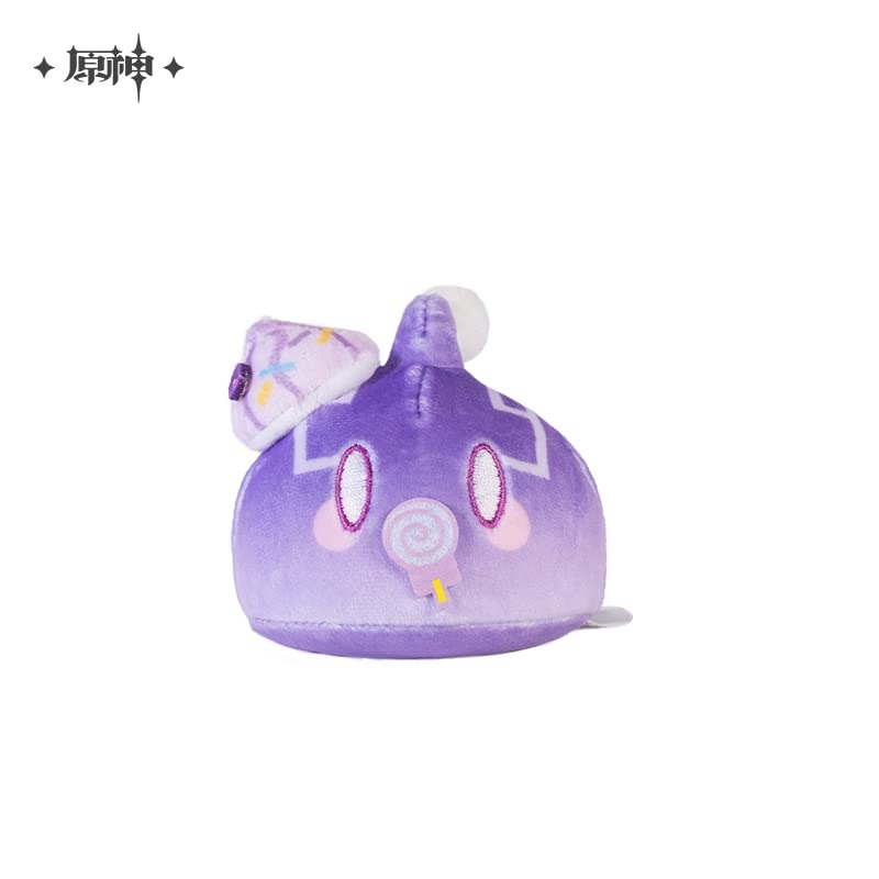 Genshin Impact Official Goods Mihoyo Slime Sweets Party Punipuni Plush Toy (Blueberry Candy Lightning Slime)