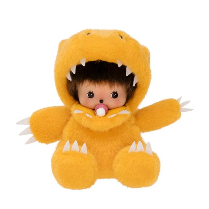 Agumon Plush Digimon x Monchhichi Anniversary Collaboration - Digimon Adventure
