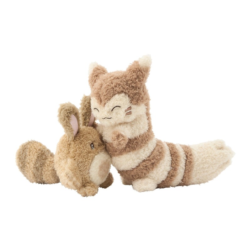 Sentret & Furret Nakibeso Hugging Plush Buruburu...Mugyu! (Don't Cry, Come Here)