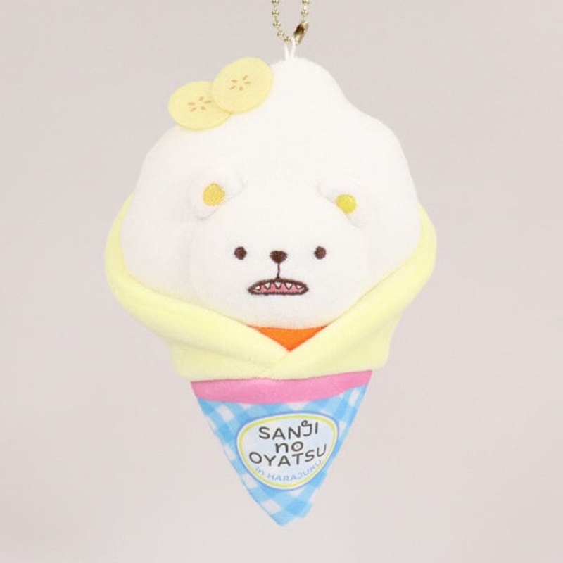 Banana Cream Crpe Bepo Mascot Plush Keychain - SANJI no OYATSU