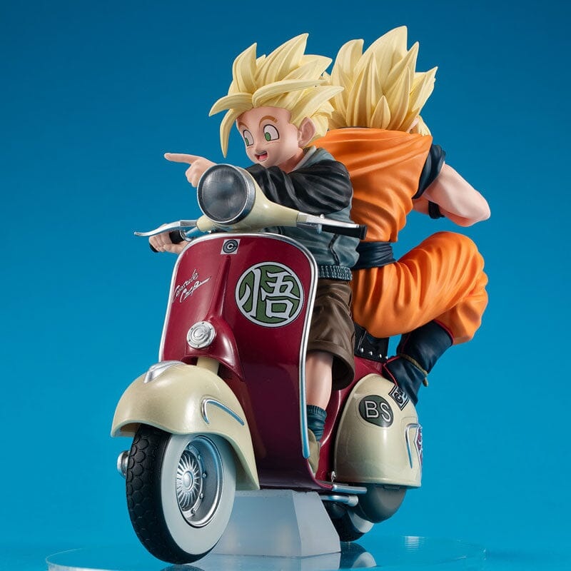 Super Saiyan Son Goku & Super Saiyan Son Gohan & Bike Figre ~Desktop Real McCoy EX - Dragon Ball Z